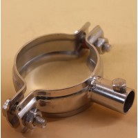 Stainless food grade tube clamp for milking parlour