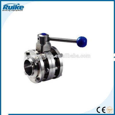 Double side butterfly valve fast assembly pipe fittings